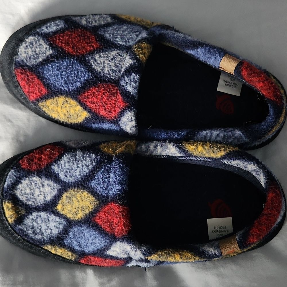 Acorn Kids Multicolor Slippers - Size 5-6